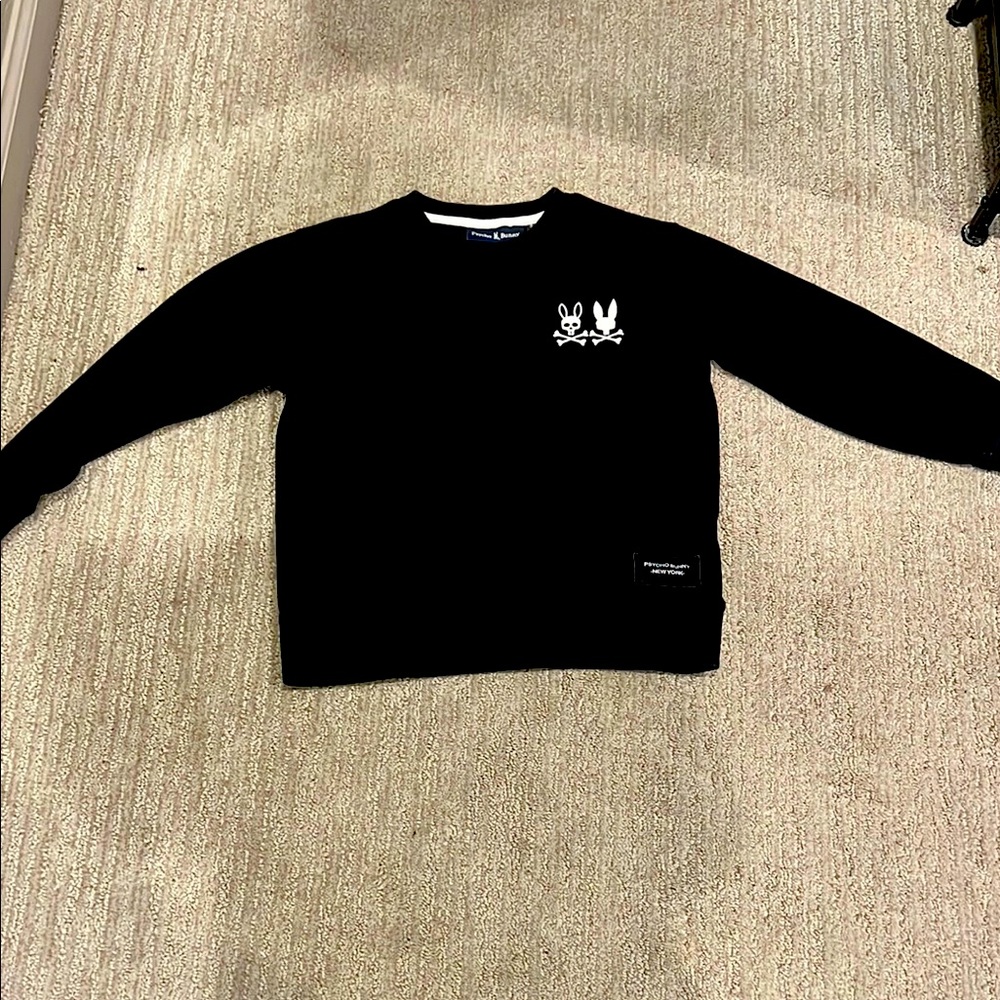 Black Sweater with White Logo
